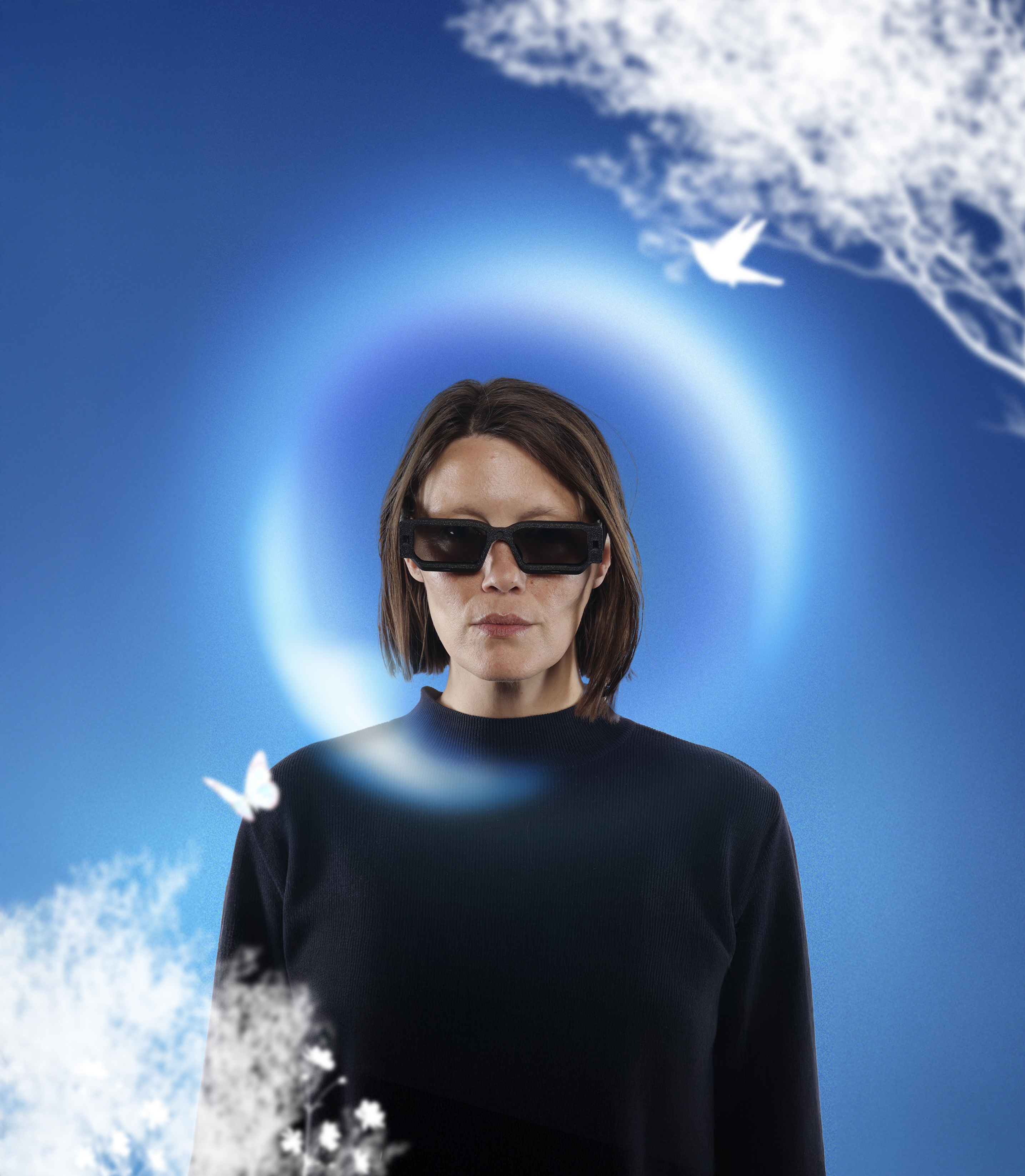 TrailSense smart sunglasses render